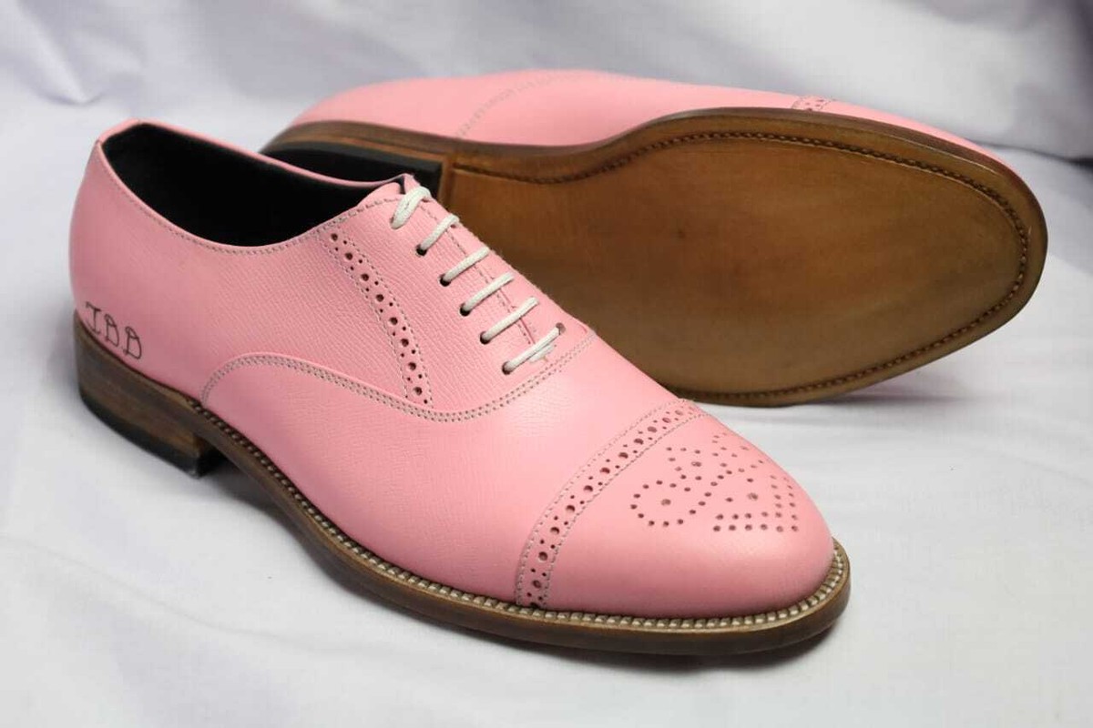 Mens Pink Two tone dress  shoe for men and boys retro design Pink Dress Shoes for Men for sale | eBay main image 4