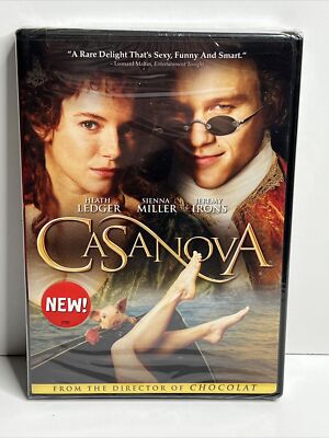Casanova DVD Heath Ledger Jeremy Irons Sienna Miller Oliver Platt New Sealed