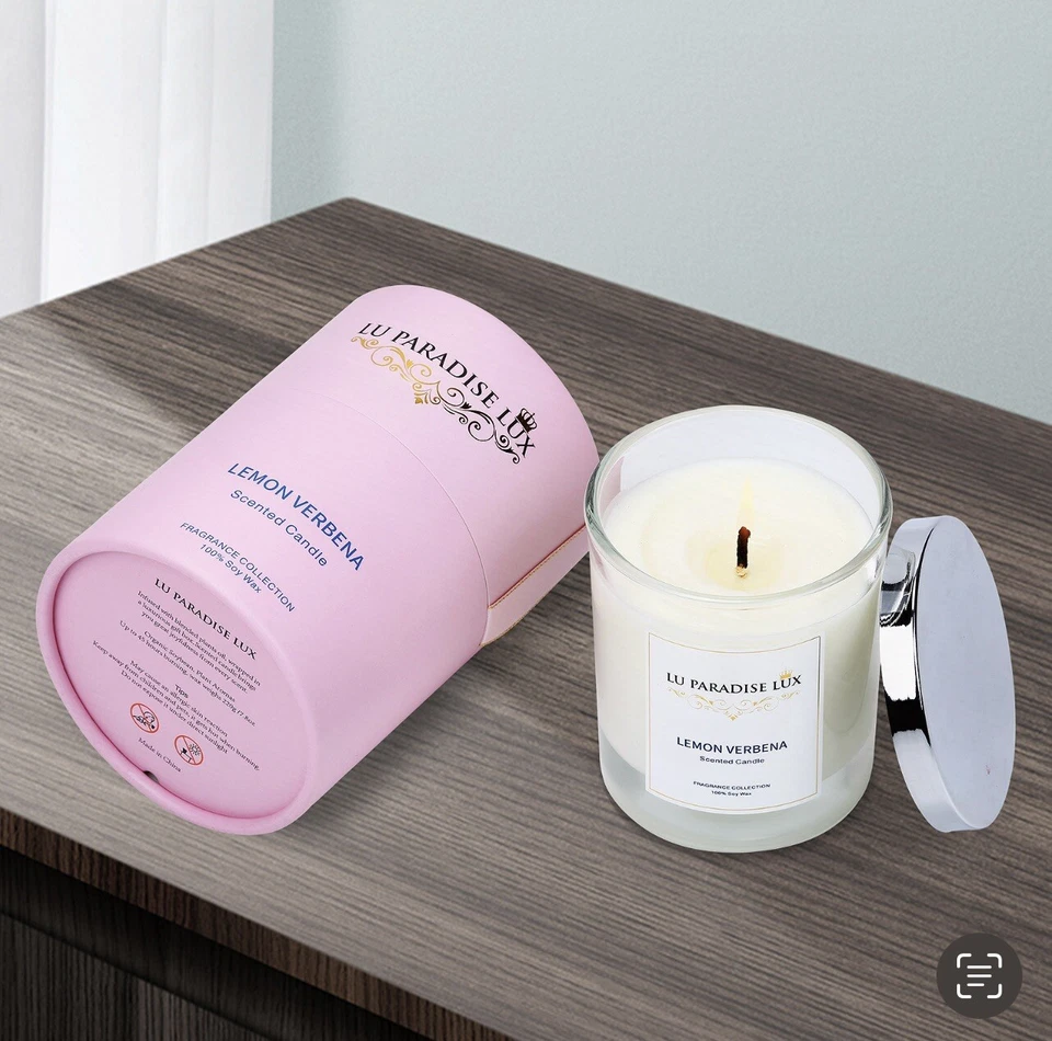 Vela perfumada de lujo 100% soja. Gran regalo no tóxico para Navidad Foto 3 de 4