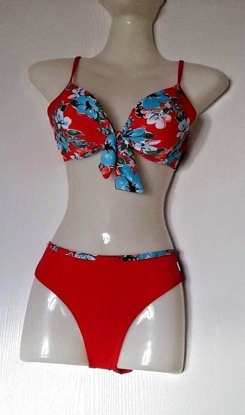 TRIUMPH MISS JODIE TWP MAILLOT DE BAIN 2 PIÈCES FR42B-EU40B-UK36B ROUGE IMPRIME - Photo 3/4