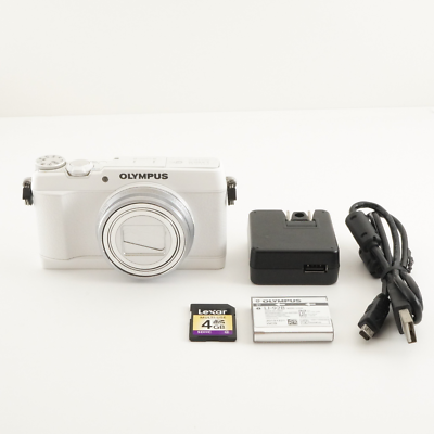 OLYMPUS STYLUS SH-1 White With 4GB SDHC Card Digital Camera from