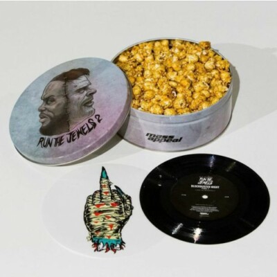 Run The Jewels (El-P + Killer Mike) Blockbuster Night Popcorn Tin 7'' Vinyl Rare!