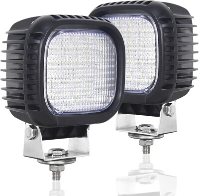 Willpower 2 Pieces 5 inch 40W LED Work Light Pods Flood Beam Driving ...