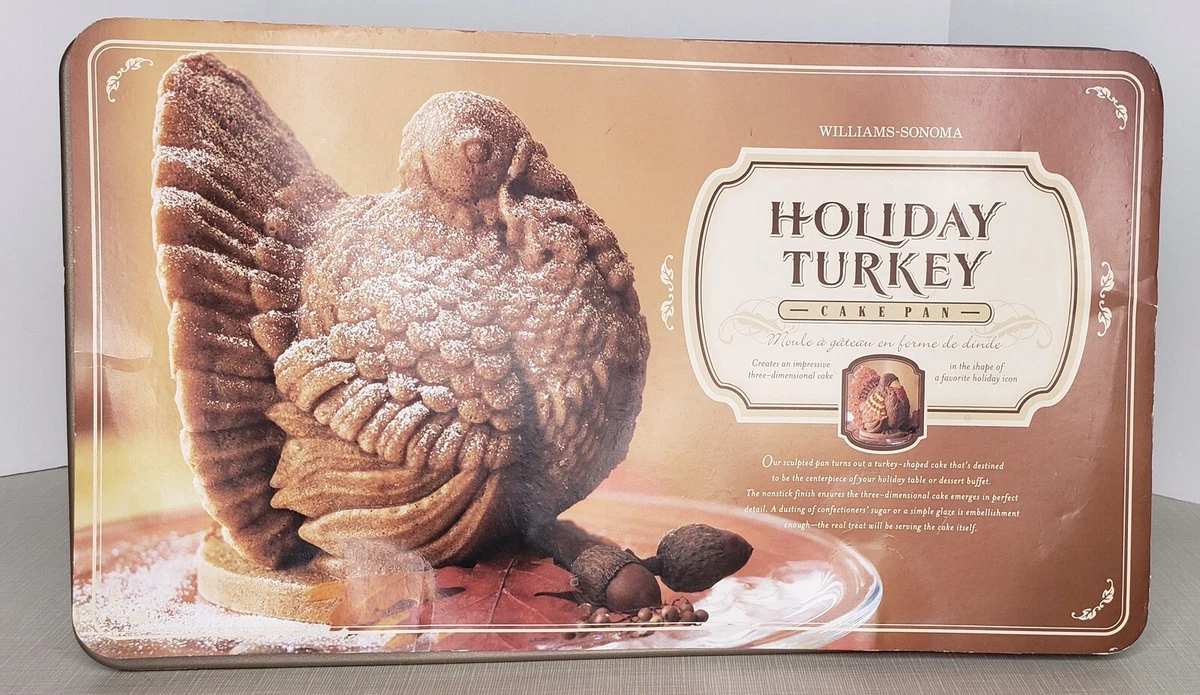 NEW~ Williams Sonoma 3-D Holiday Turkey Cake Mold by Nordic Ware  Thanksgiving