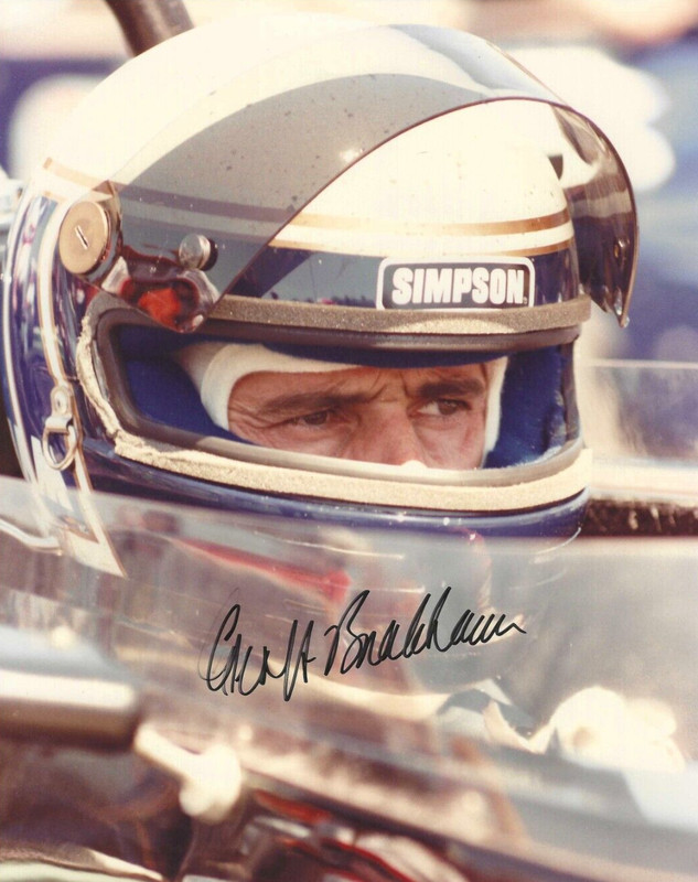 Autographed  Geoff Brabham CART  Indy Car Racing Photograph