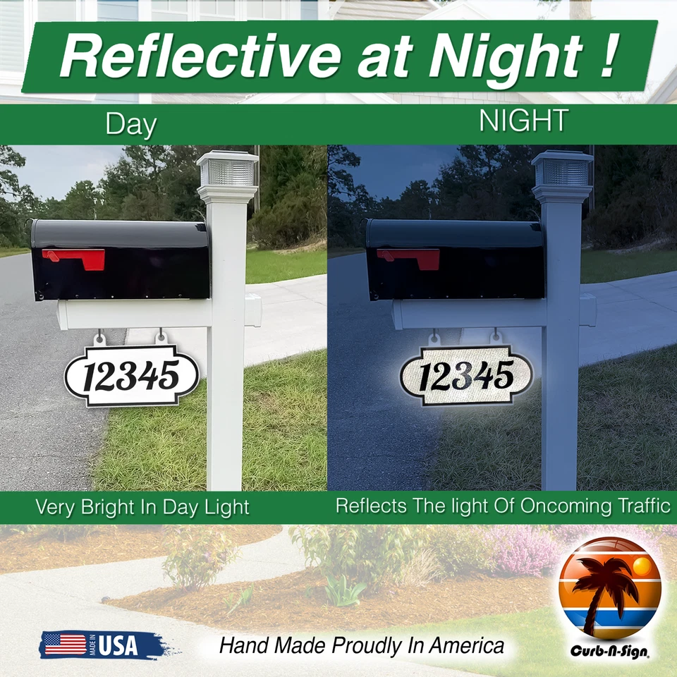 Double Sided Super Reflective Customized Fancy Shaped Hanging Mailbox Address - Image 4 of 4