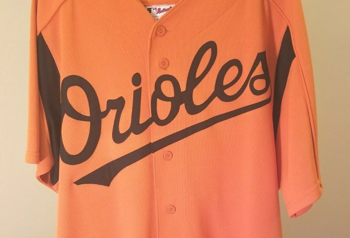 Baltimore Orioles MLB Majestic Vintage Orange Orioles #25 Large Jersey