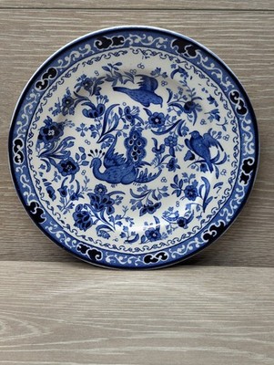 One Burleigh Blue Regal Peacock Transferware 7'' Bread Butter Salad Plate