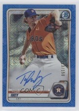 2020 Bowman Chrome Prospect HTA Choice Blue Mojo Refractor Tyler Ivey Auto nd3