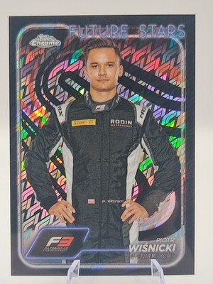 2024 Topps Chrome Formula 1 F1 Pilot Wisnicki Black Refractor 06/10 #72
