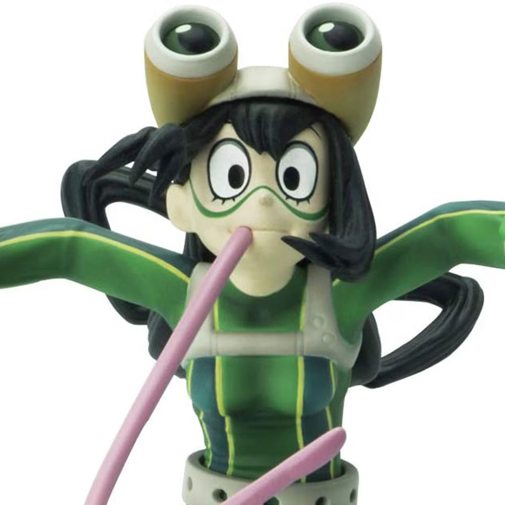 Figurine Asui Tsuyu My Hero Academia SFC 16.5cm en PVC vert pour collectionneurs