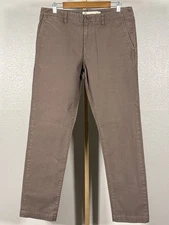 Normal Brand Pants Mens 34x34 Canvas Brown Chino Twill Casual