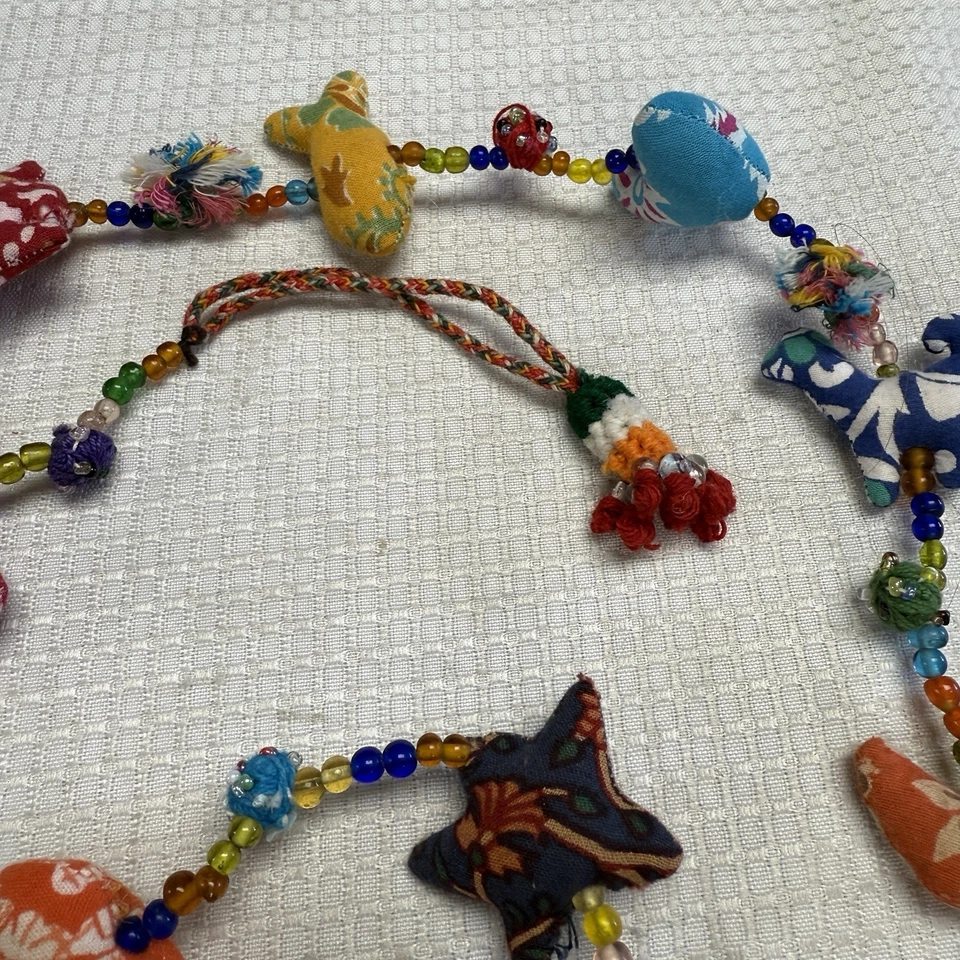 Винтажная декоративная ткань гирлянда бусины колокольчик дверь настенный подвес народное искусство 48» звезда - Изображение 4 из 4