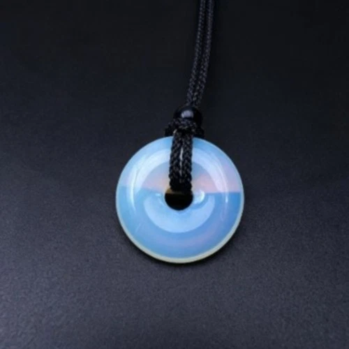 Opal Peace Buckle Adjustable Pendant Necklace Healing stone Crystal Amulet 1pcs
