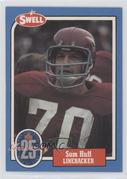 1988 Swell Football Greats Hall of Fame Sam Huff #57 HOF 0c4