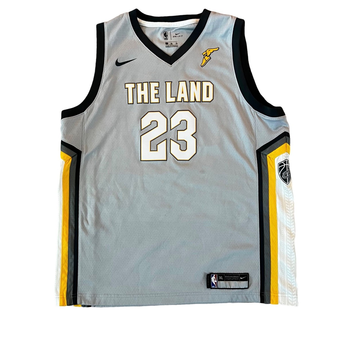 Nike NBA Basketball The Land Cleveland Lebron James 23 XL Gray | eBay
