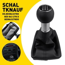 SCHALTKNAUF + SCHALTSACK SCHALTMANSCHETTE FÜR AUDI A4 8E B6/B7 2001-2008 5 GANG