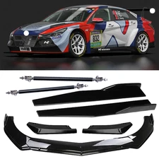 Front Bumper Lip Spoiler Splitter Side Skirt Rear Lip For Hyundai Elantra