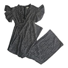 Max Studio Jumpsuit Womens Polka Dot Smocked ...