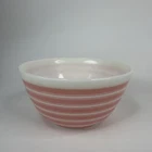 Vintage Pyrex 402 Pink Stripe Nesting Mixing Bowl 1.5 Quart
