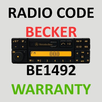 Mercedes Benz Becker Exquisit BE1492 Radio Code