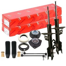 2x TRW Stoßdämpfer Domlager Koppelstange Rep-Satz Vorne für NISSAN QASHQAI I