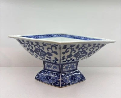 蓝色陶瓷中国古董碗| eBay