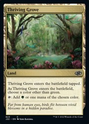 Thriving Grove #34 Jumpstart Common Land MTG