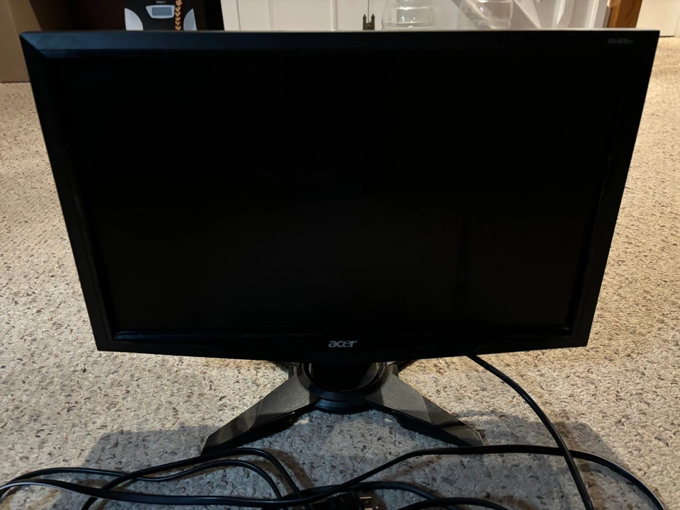 Acer XPSPG A01 Black LCD Monitor & Power Cord Computer Office 18" - Image 2 of 3