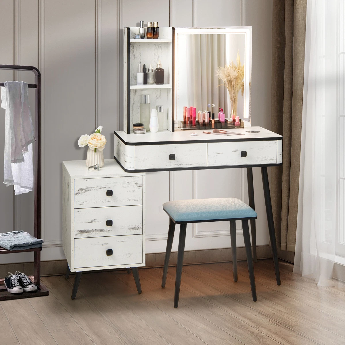cream dressing table ebay Beige Vanities and Makeup Tables for sale