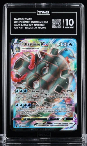 2021 POKÉMON BLASTOISE VMAX BATTLE BOX SWORD & SHIELD #SWSH103 TAG 10