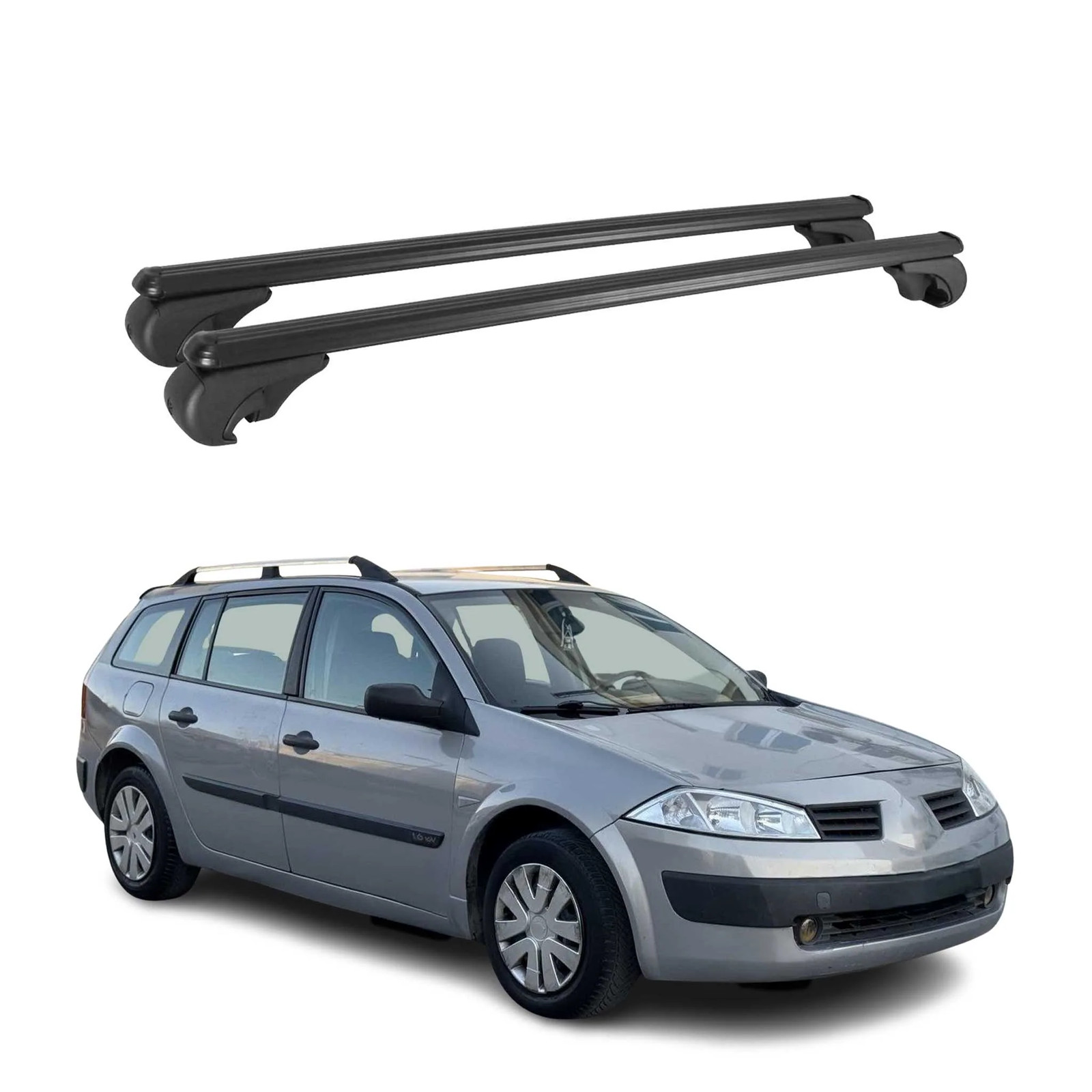 Barres de toit transversales Megane pour partir en vacances