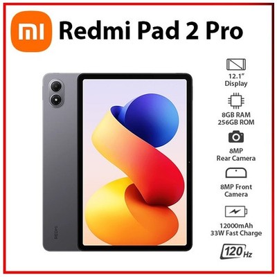 (Wi-Fi) Xiaomi Redmi Pad 2 Pro 8GB+256GB GREY Octa Core Android PC Tablet (New)