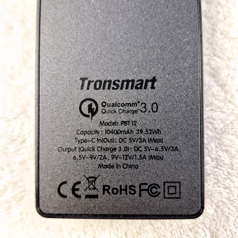10400 Mah Multiple Cellphone Laptop PowerBank Tronsmart Presto 3.0 Black Slim - Image 3 of 4