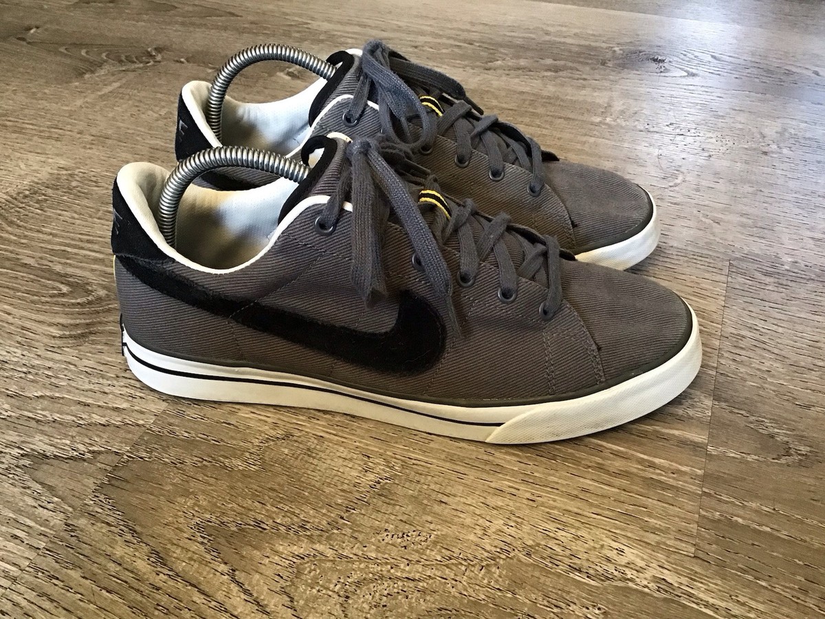 Nike Mens BRS Skate Shoes Size 417784-027 Gray Canvas Sneakers