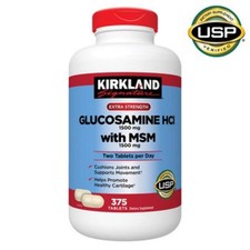 Kirkland Signature Glucosamine with MSM Joint Support Supplement 375 Tablets