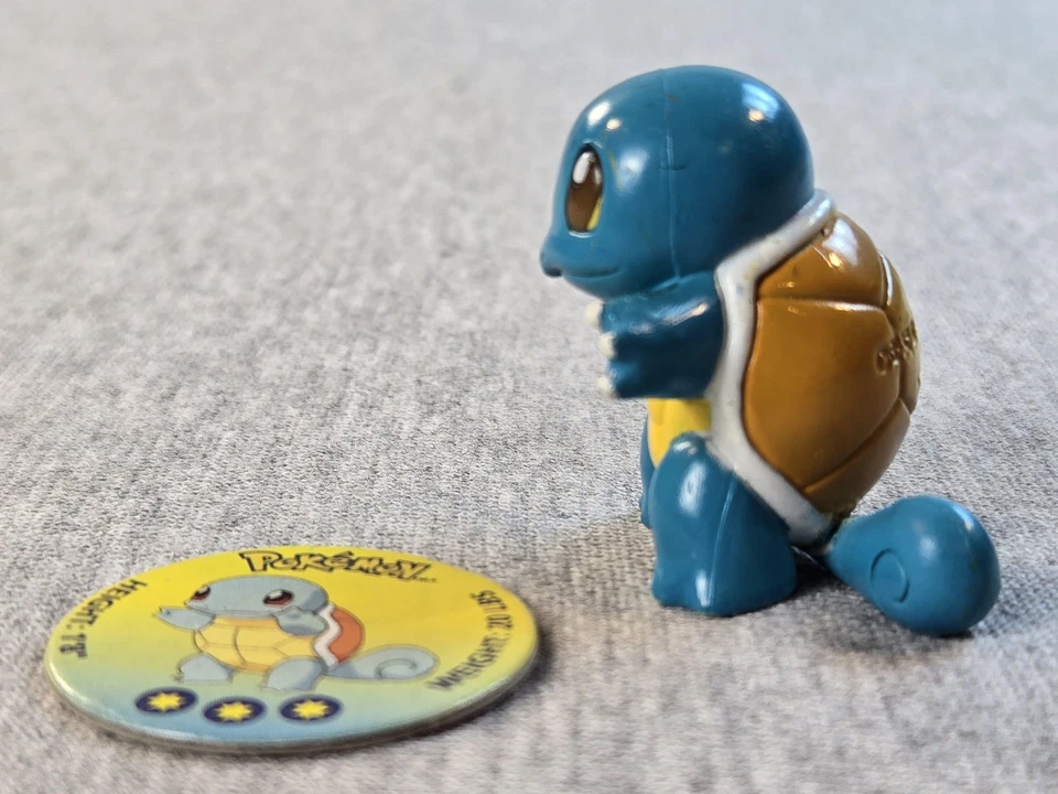 Figura de acción Tomy Pokemon Squirtle 1998 de colección con pog token Nintendo Foto 2 de 4