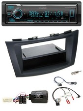 Kenwood Bluetooth Lenkrad DAB USB Autoradio für Suzuki Swift Sport ab 2011 schwa