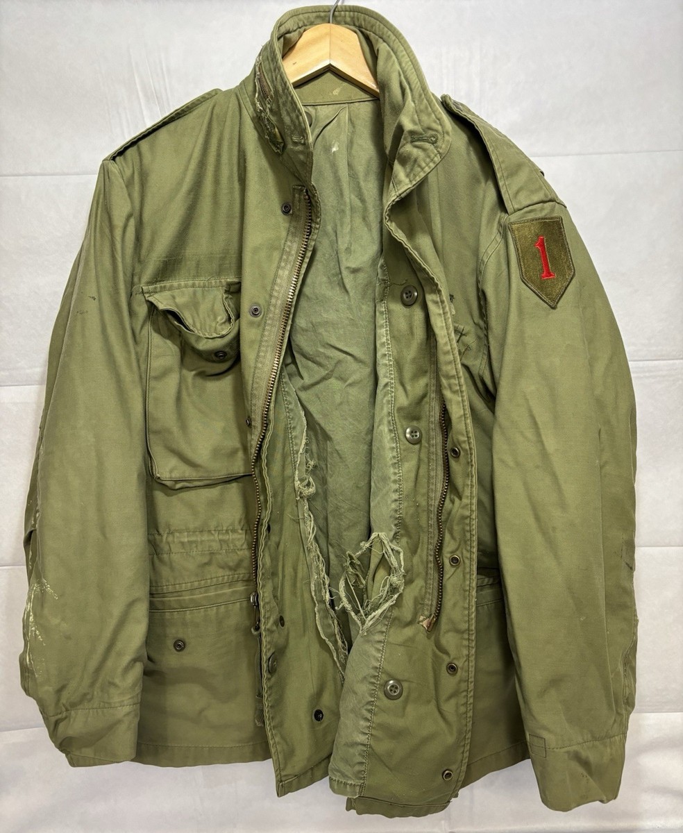 OG 107 Vintage Jacket US Army Field Coat Sateen Military Cotton