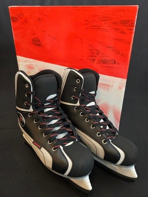 NIB Men s 9.0 Softec Comet ST2402 Recreational Ice Skates Black/White Jackson