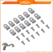 24PC 3/16" Stainless Steel Brake Line Clamp & Screw Street Rod Custom Dune Buggy