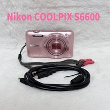 Nikon COOLPIX S6600 Pink Compact Digital Camera Tested Working Seller Japan