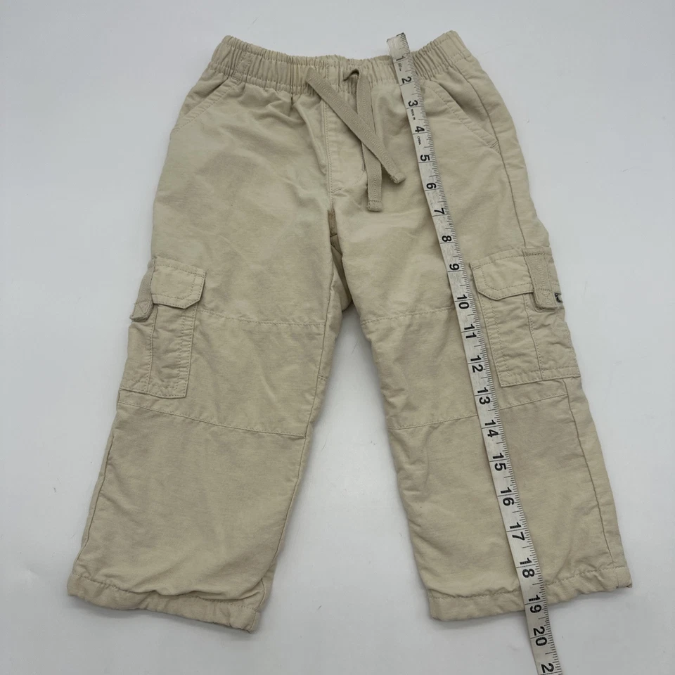 Pantalones cargo Gymboree niño pequeño talla 2T beige... #24379 Foto 4 de 4