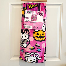 Hello Kitty Silk Touch Halloween Throw Blanket Pink 40 x 50 in Polyester