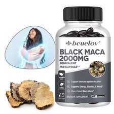 Black Maca 2000 Mg 120 Capsules - Replenish vitality,Boost Man Power