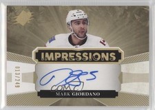 2017-18 SPx Impressions Auto Tier 1 13/249 Mark Giordano #IA-MG Auto 2d8