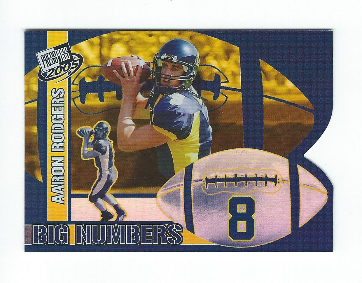 Aaron Rodgers Press Pass Big Numbers #BN25 Base