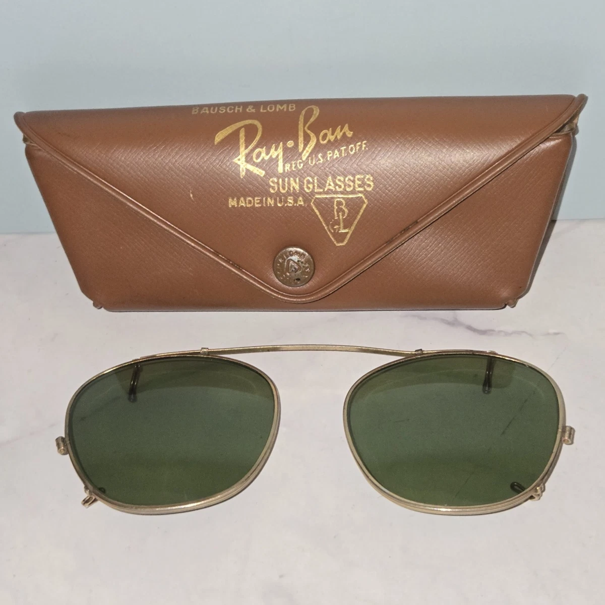 Ray-Ban Clip On Vintage Sunglasses for sale | eBay