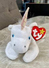 TY Beanie Baby Mystic the Unicorn, Furry Mane, Retired 1993-94 BNWT