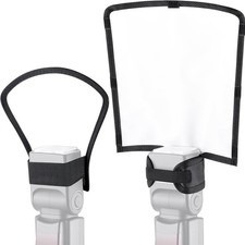 waka Flash Diffuser Reflector Kit - Bend Bounce Flash Diffuser Silver/White Ref